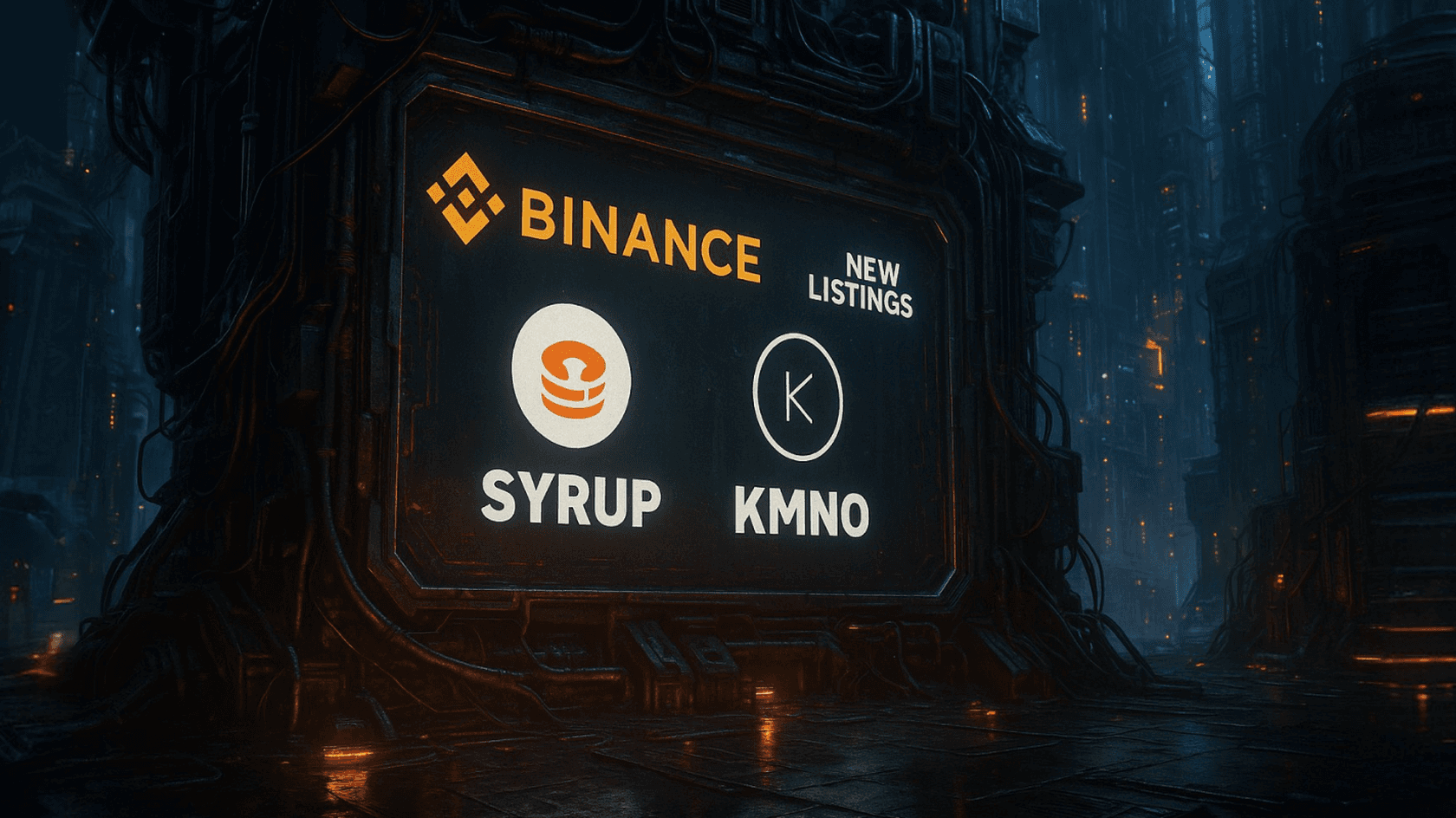 SYRUP и KMNO вышли на спот Binance с ростом до 42%