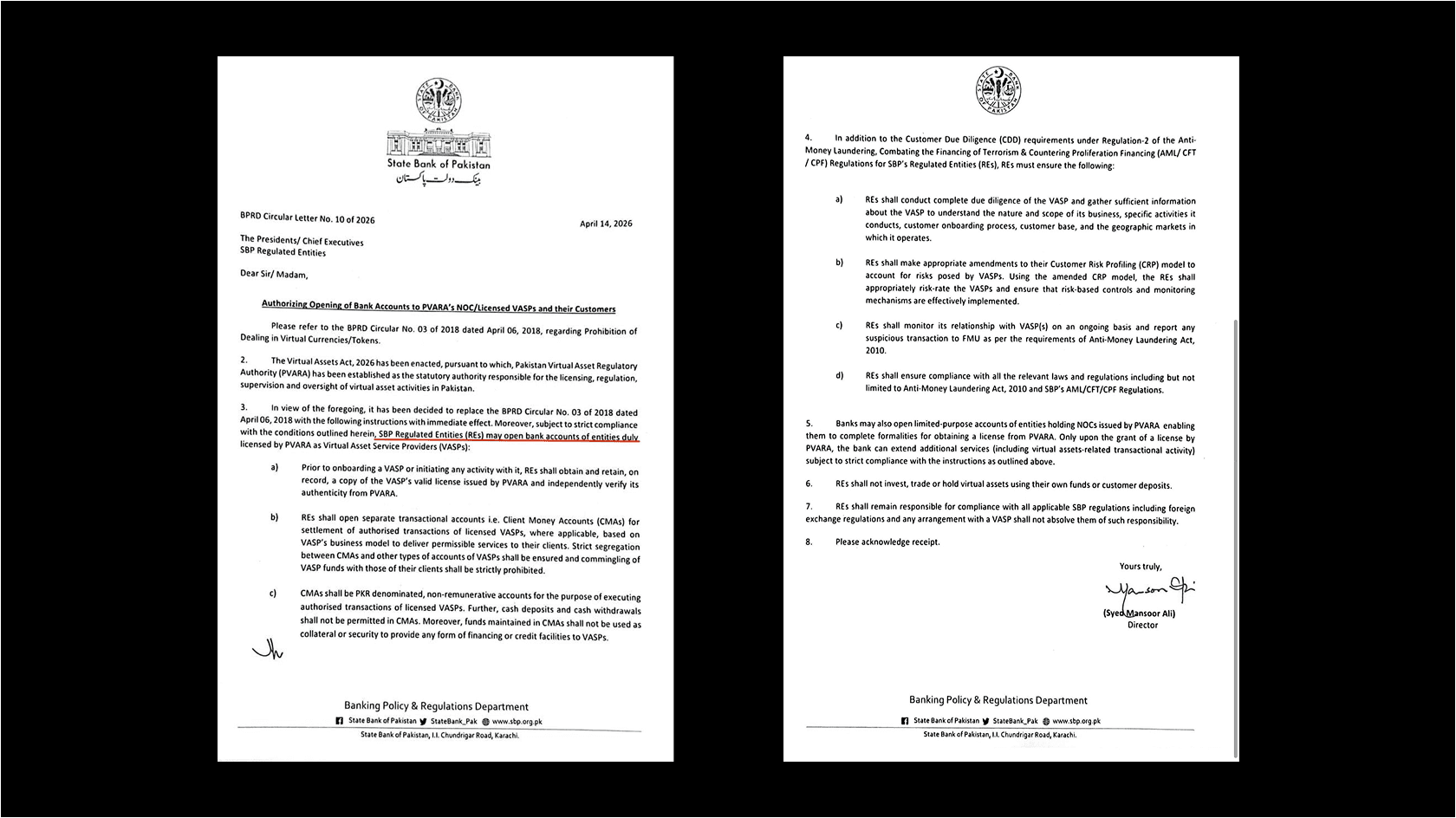 Закон «О виртуальных активах» Пакистана, разрешающий обслуживание криптокомпаний