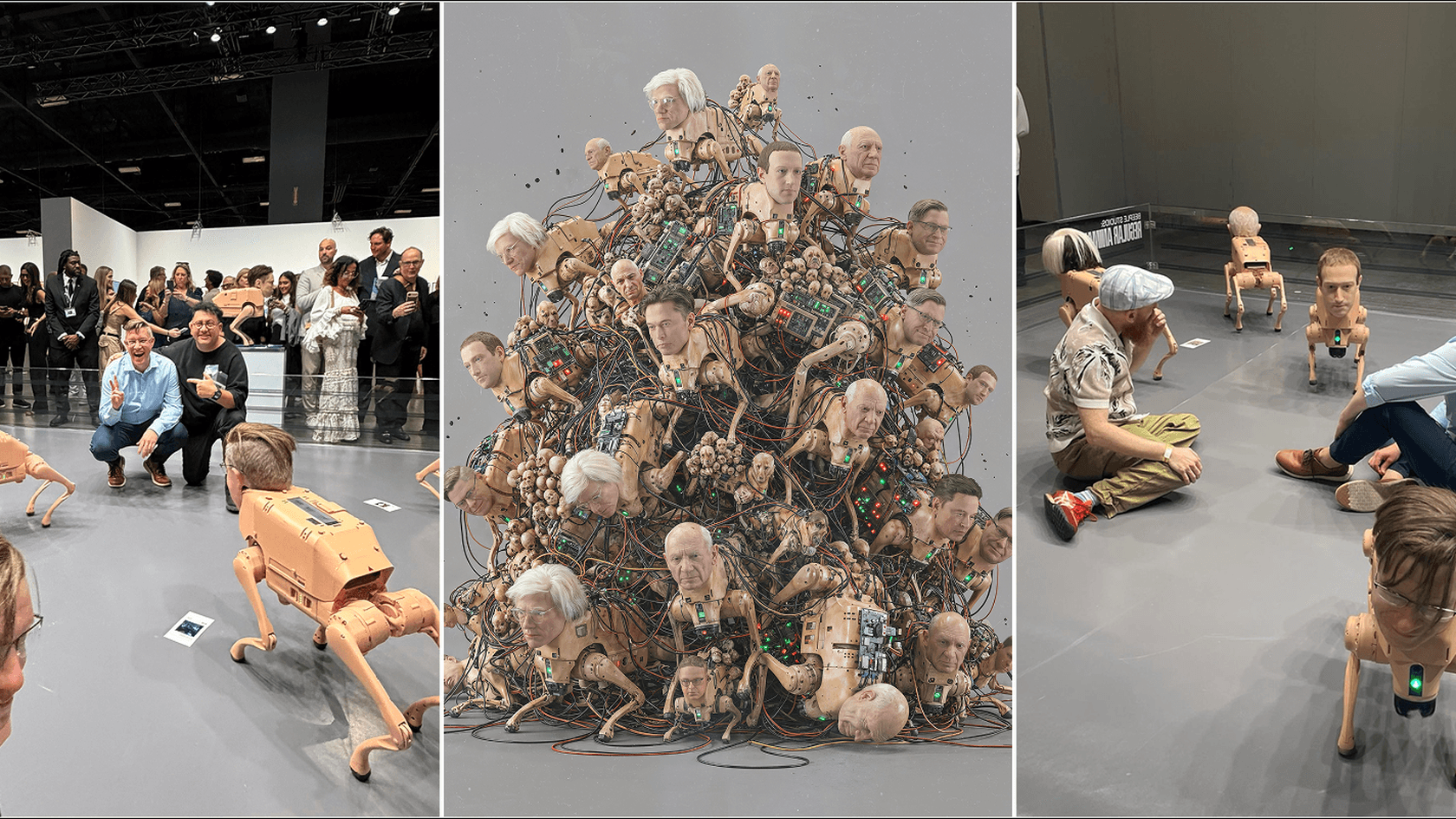 Перфоманс Beeple на Art Basel. Источник: X