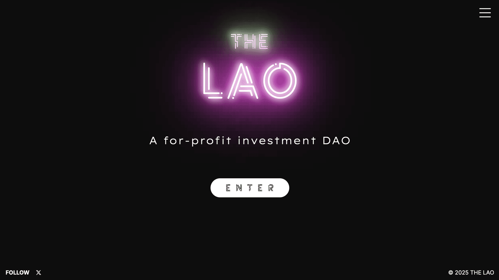 Стартовая страница The LAO // Источник: The LAO