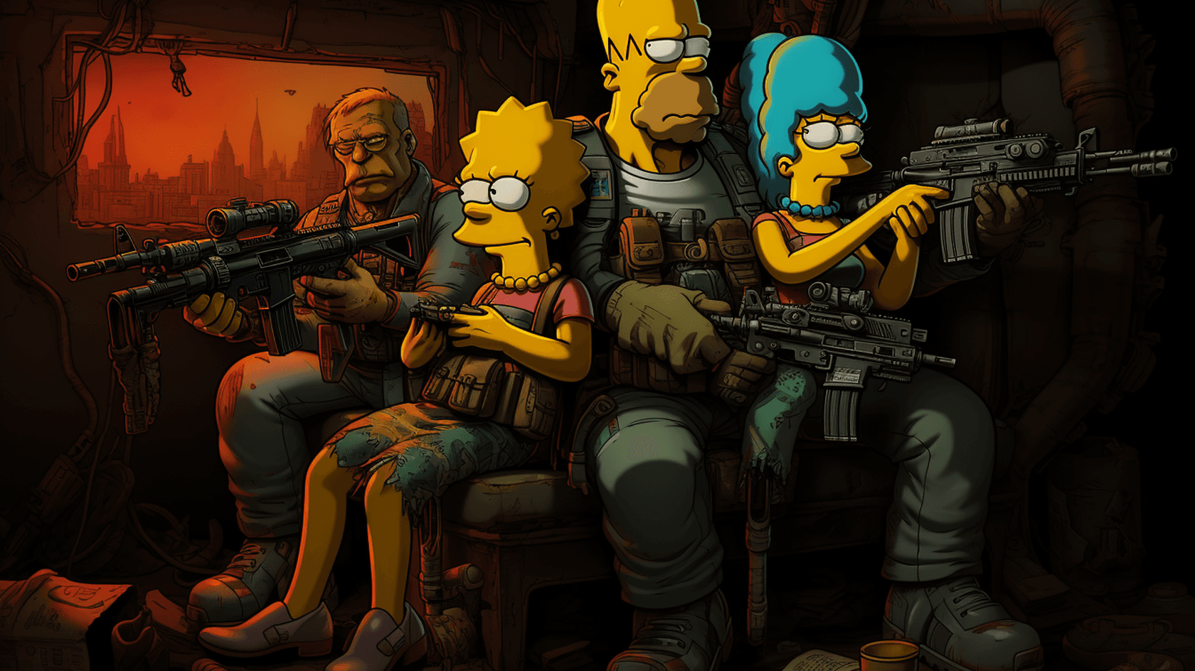 В последних эпизодах “Симпсонов” герои обсудят блокчейн и NFT // Иллюстрация: Midjourney