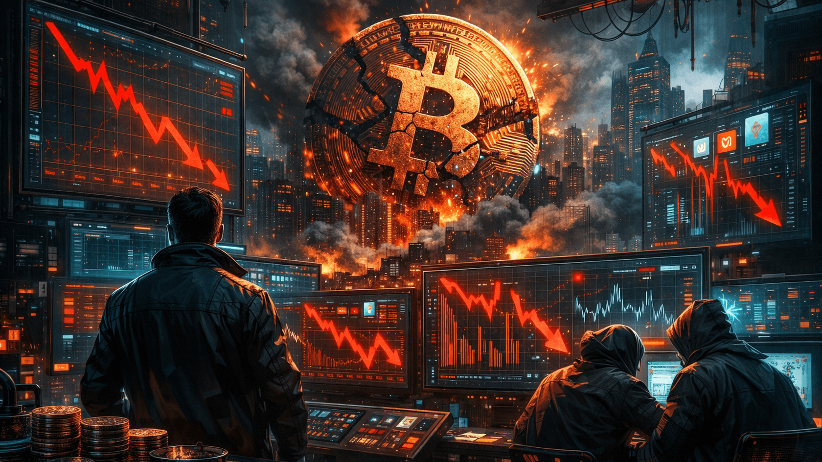 Акции крипто-казначейств упали на 17% вслед за биткоином — Bloomberg