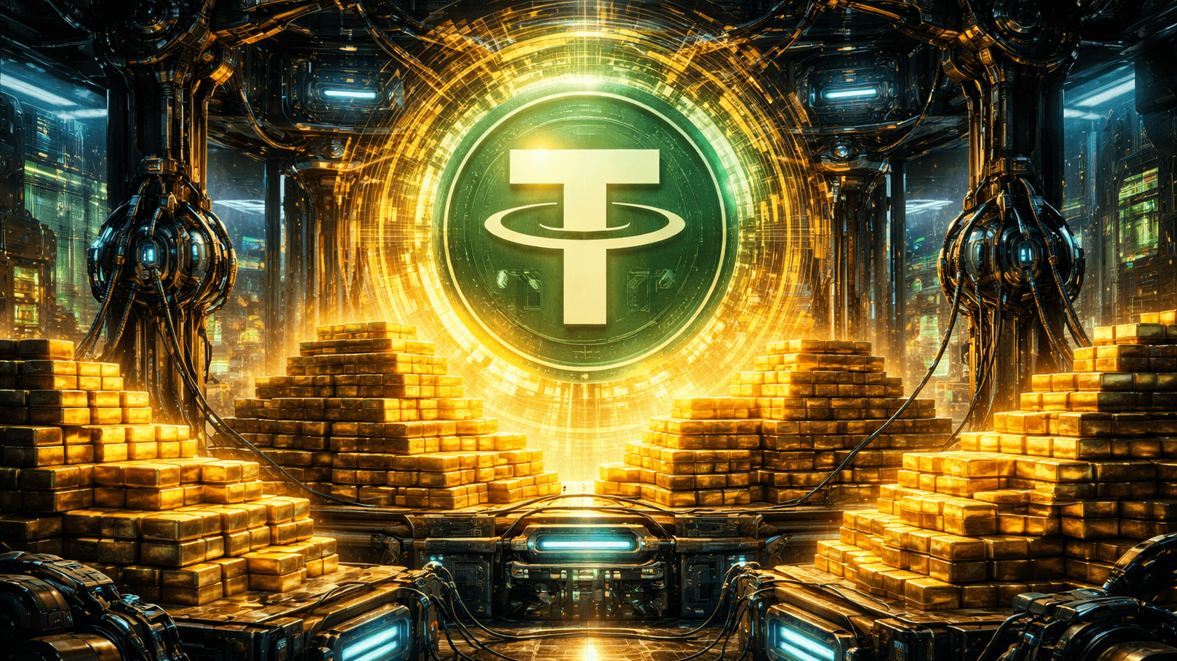 Tether ворвалась в топ-30 мировых держателей золота с запасами на $23 млрд