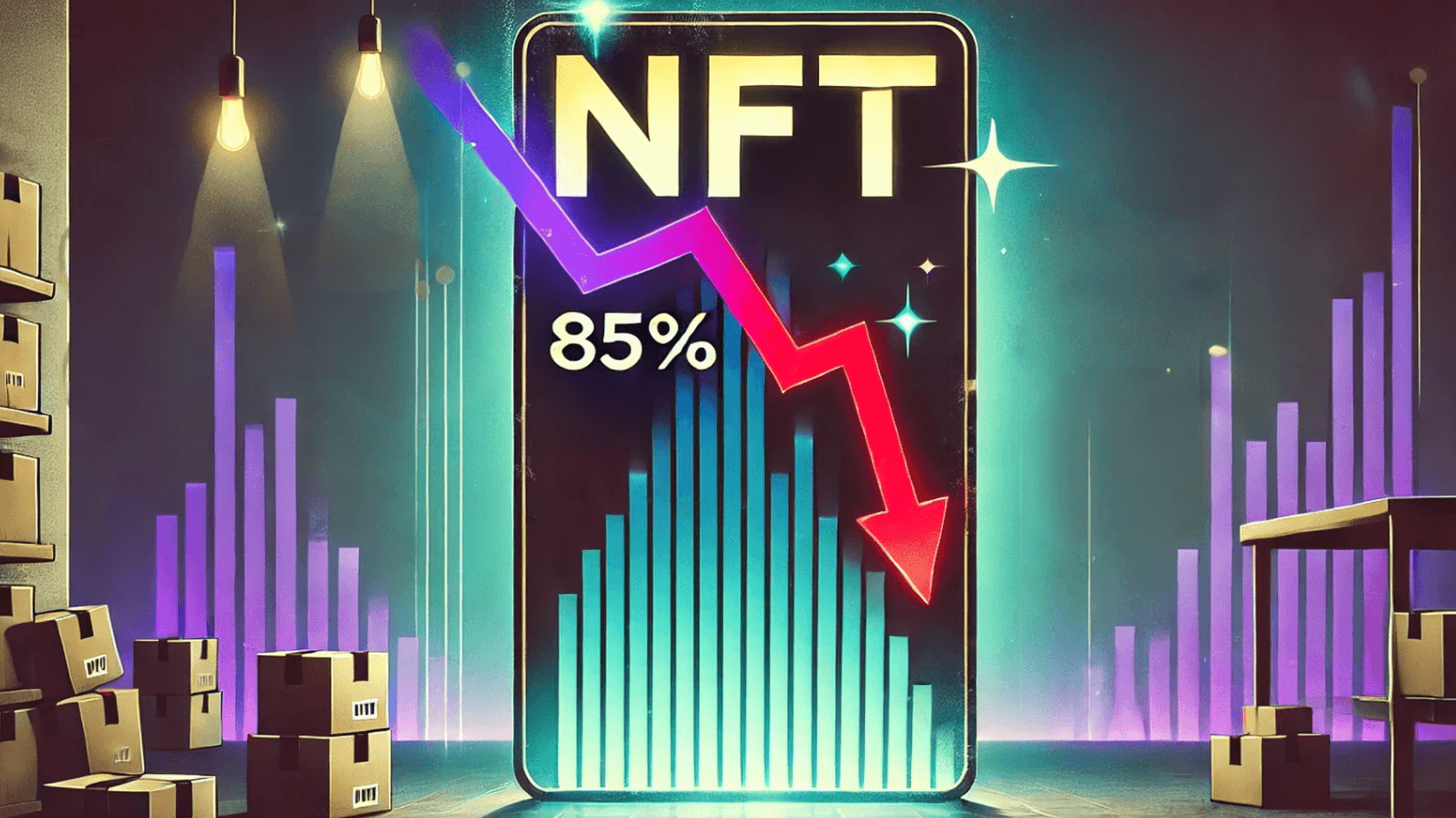 Рынок невзаимозаменяемых токенов (NFT) продолжает терять позиции, показывая резкое снижение продаж и количества активных пользователей.