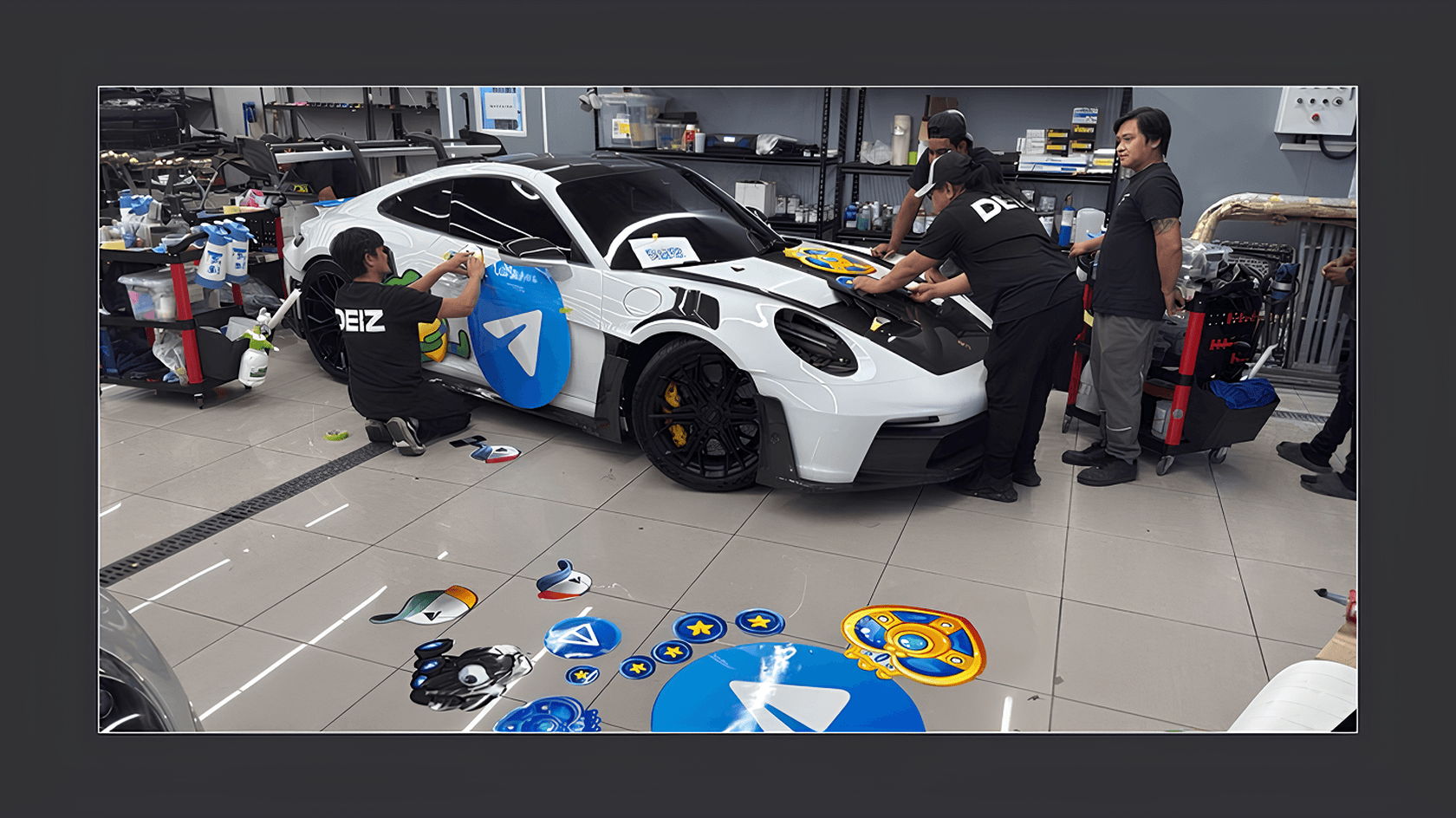 Команда Lucha и Porsche. Источник: @s0meone_u_know
