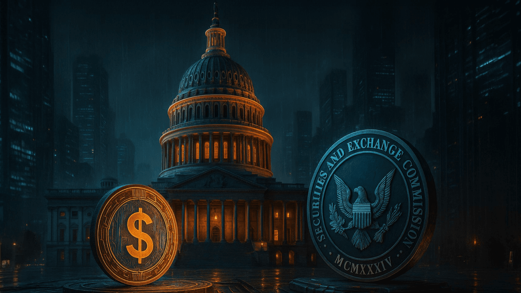 Сенат США продвигает закон о стейблкойнах GENIUS Act, SEC меняет курс.