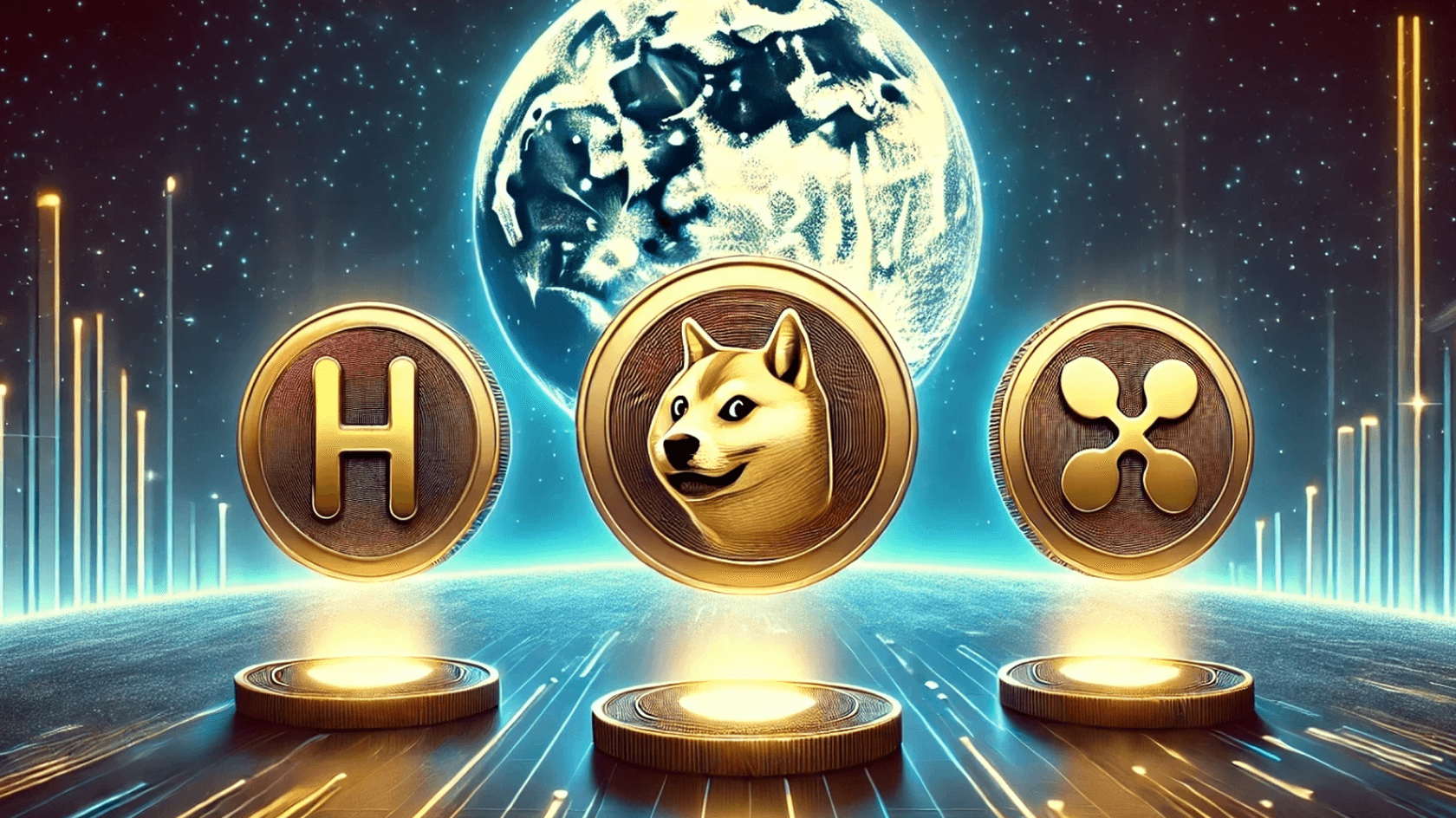 DOGE, XRP и HBAR: Криптовалюты, которые восстановились в 2024 году и могут продолжить рост в новом