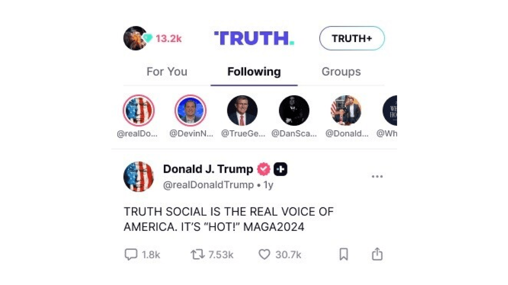 Анонс от Трампа. Источник: truthsocial.com
