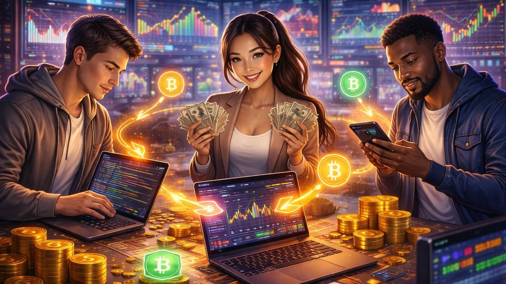 Грамотное использование флеш займов может превратить обычного юзера в крупного игрока на рынке // Иллюстрация: Midjourney