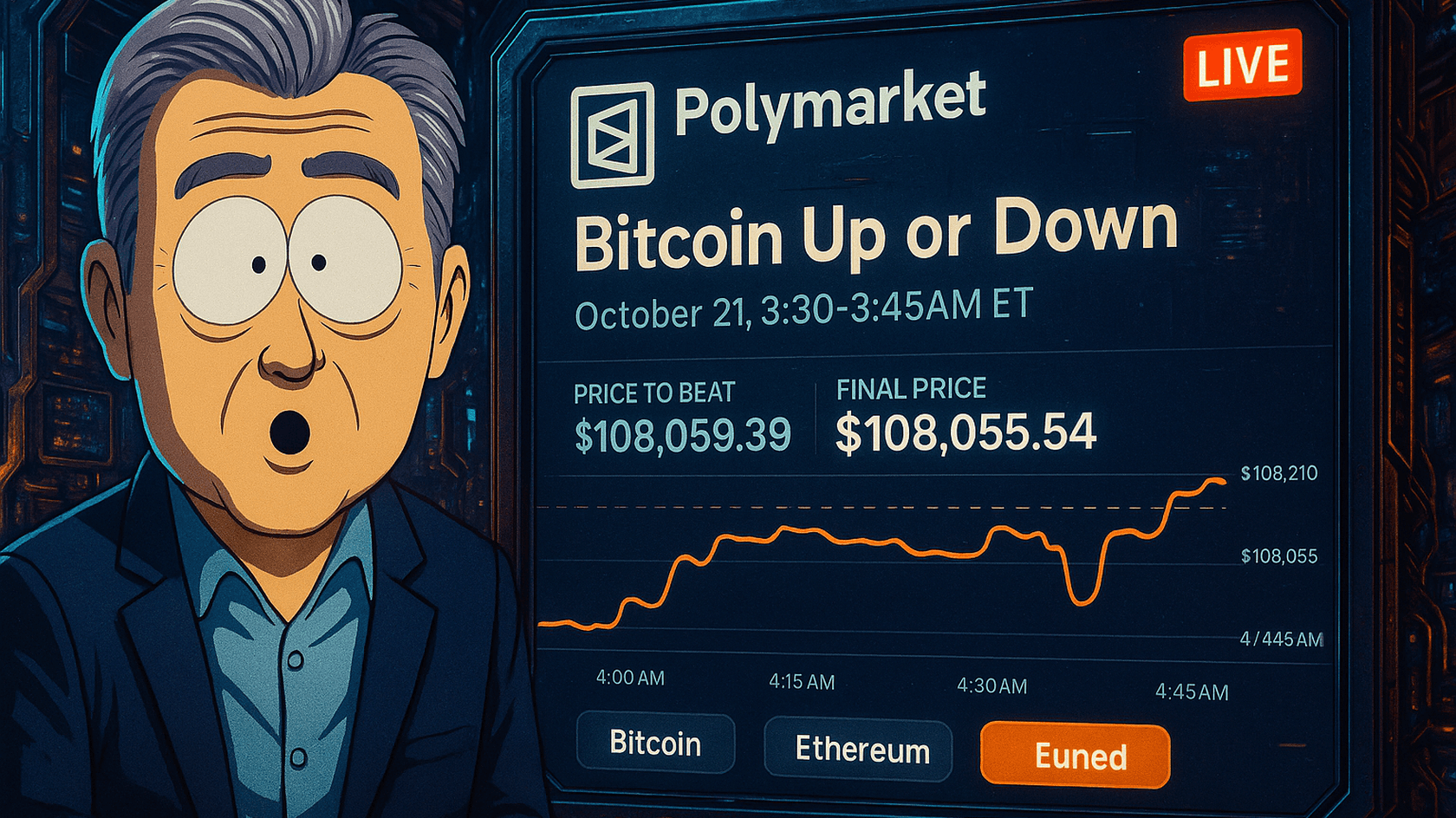 Новый формат позволяет заключать пари на рост или падение цен BTC и ETH каждые 15 минут. Первые часы работы принесли платформе более $2 млн оборота.