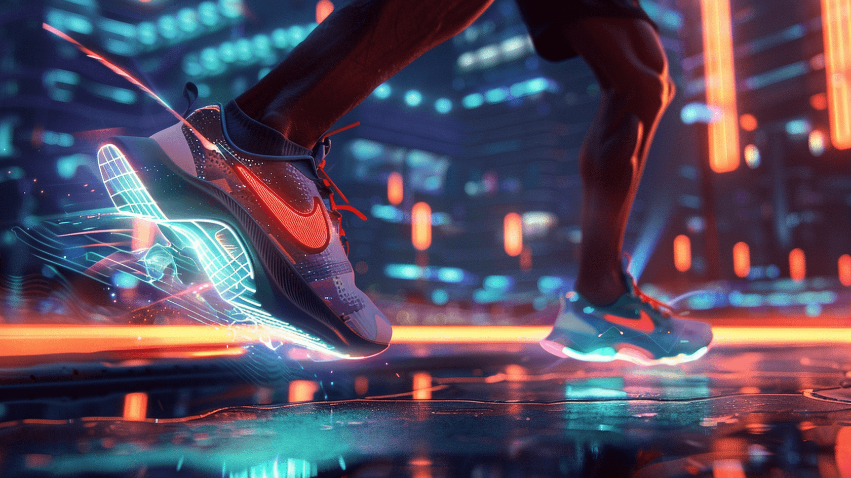 Nike выпустил ИИ-кроссовки для олимпийцев // Иллюстрация: Midjourney