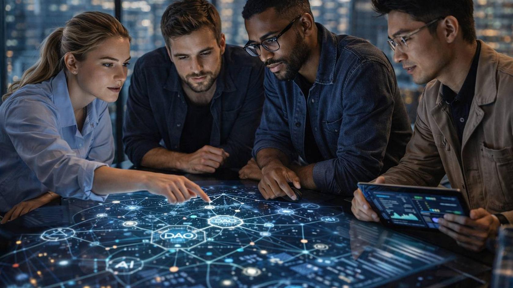 ИИ делает ончейн-сообщество более устойчивыми и человечными // Иллюстрация: Midjourney