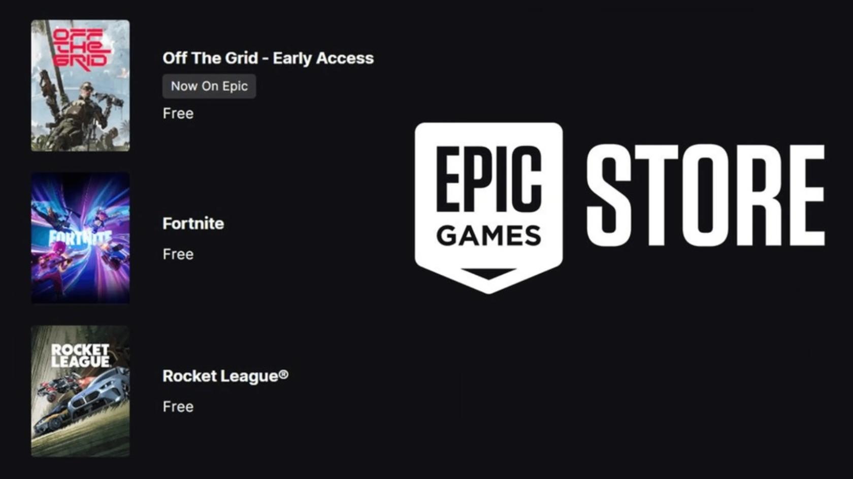 Самые популярные бесплатные игры. Источник: Epic Games Store