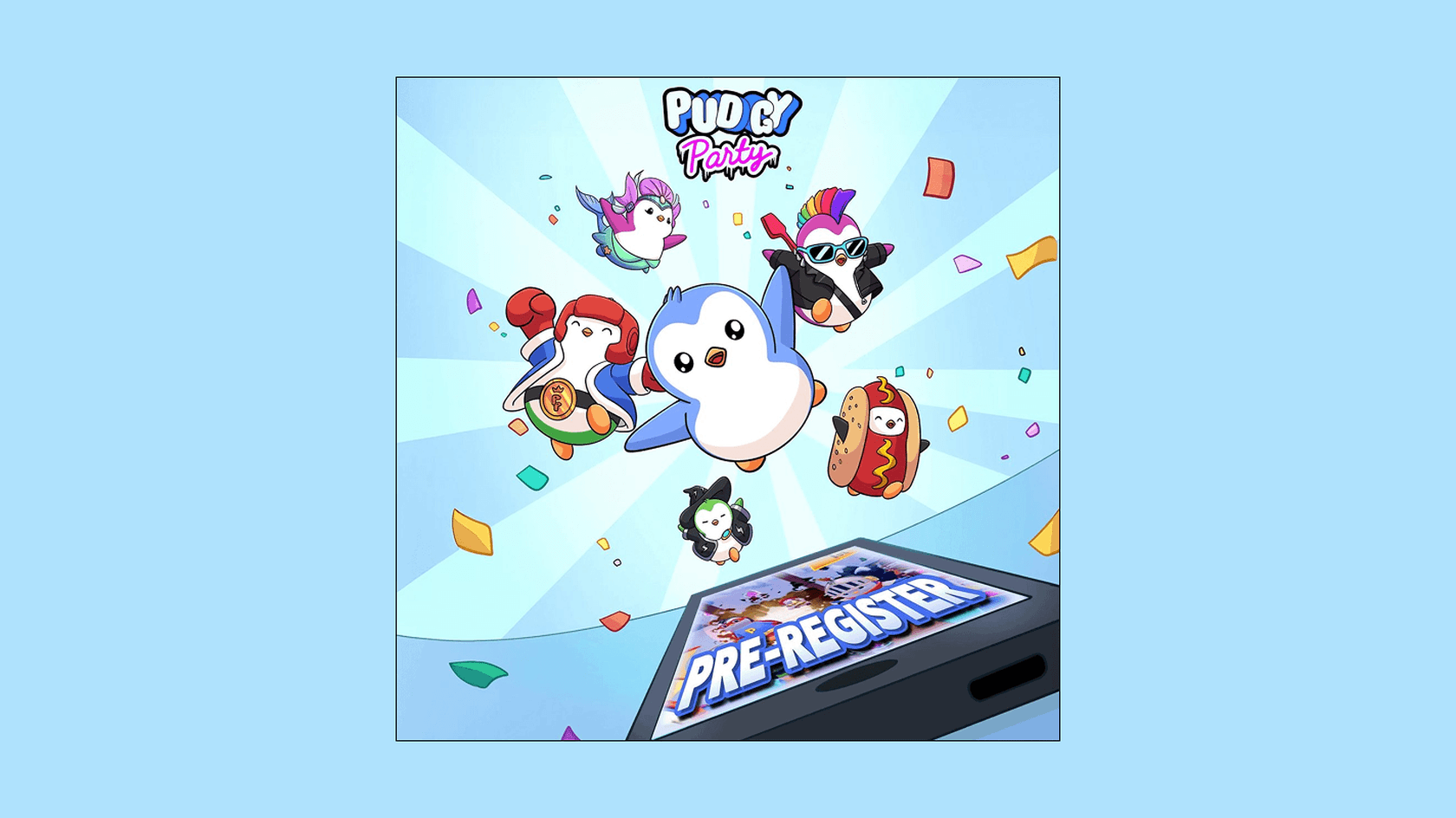 Предварительная регистрация Pudgy Party. Источник: @pudgypenguins
