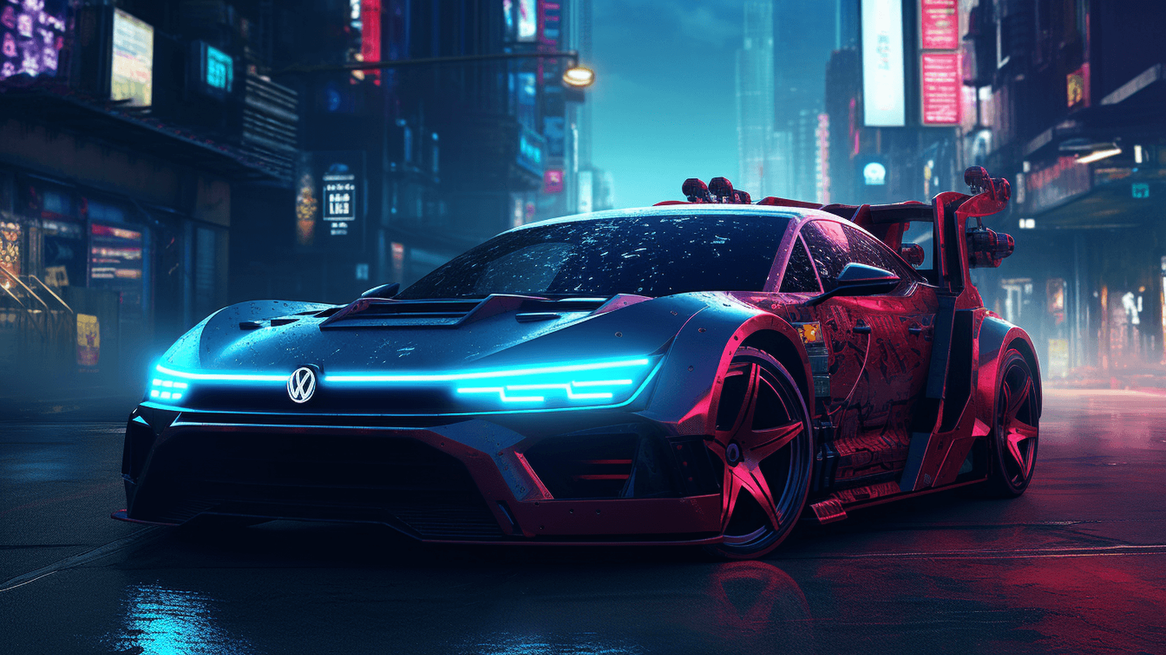 Volkswagen интегрирует ChatGPT в свои автомобили // Иллюстрация: Midjourney