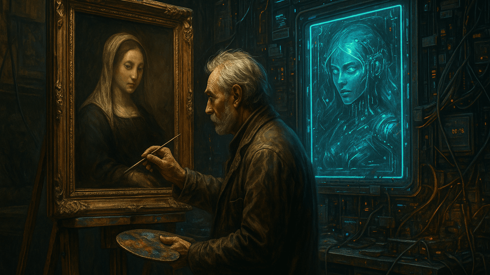 NFT и традиционное искусство: конкуренты или союзники // Иллюстрация: Midjourney