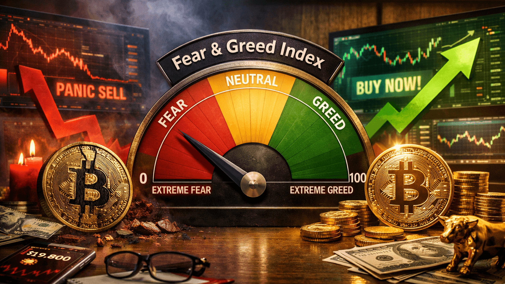 Как индекс страха и жадности помогает оценивать настроения крипторынка, принимать взвешенные инвестиционные решения и избегать эмоциональных ошибок.
