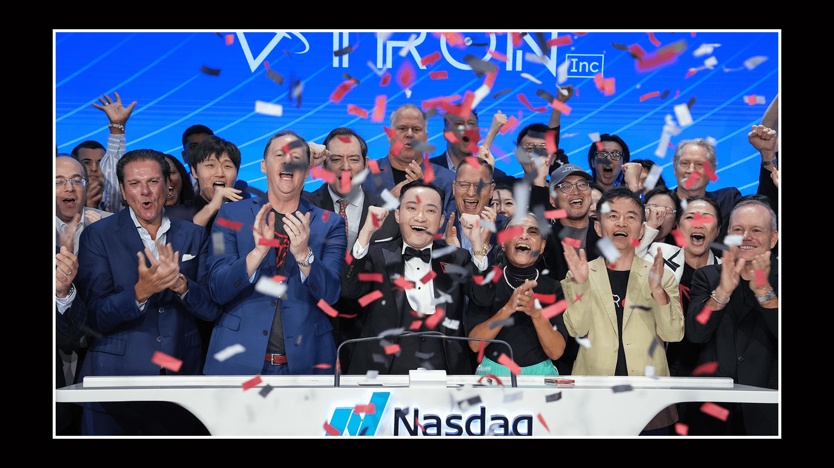Листинг Tron на Nasdaq. Источник: @NasdaqExchange