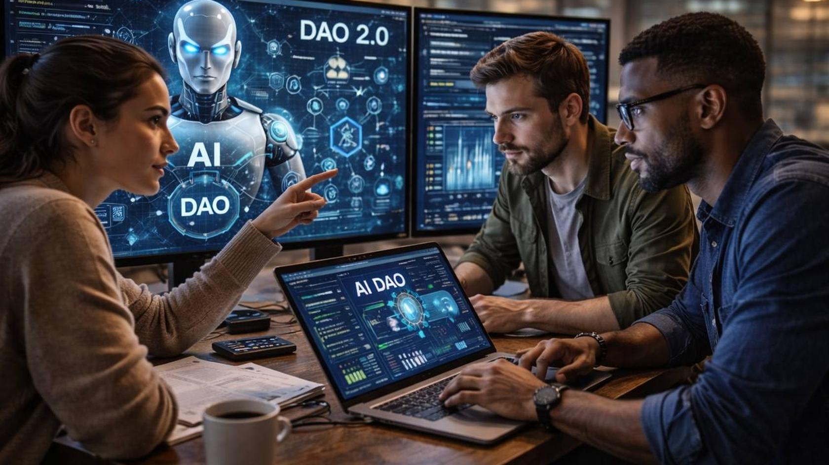 Как ИИ автоматизирует управление DAO // Иллюстрация: Midjourney