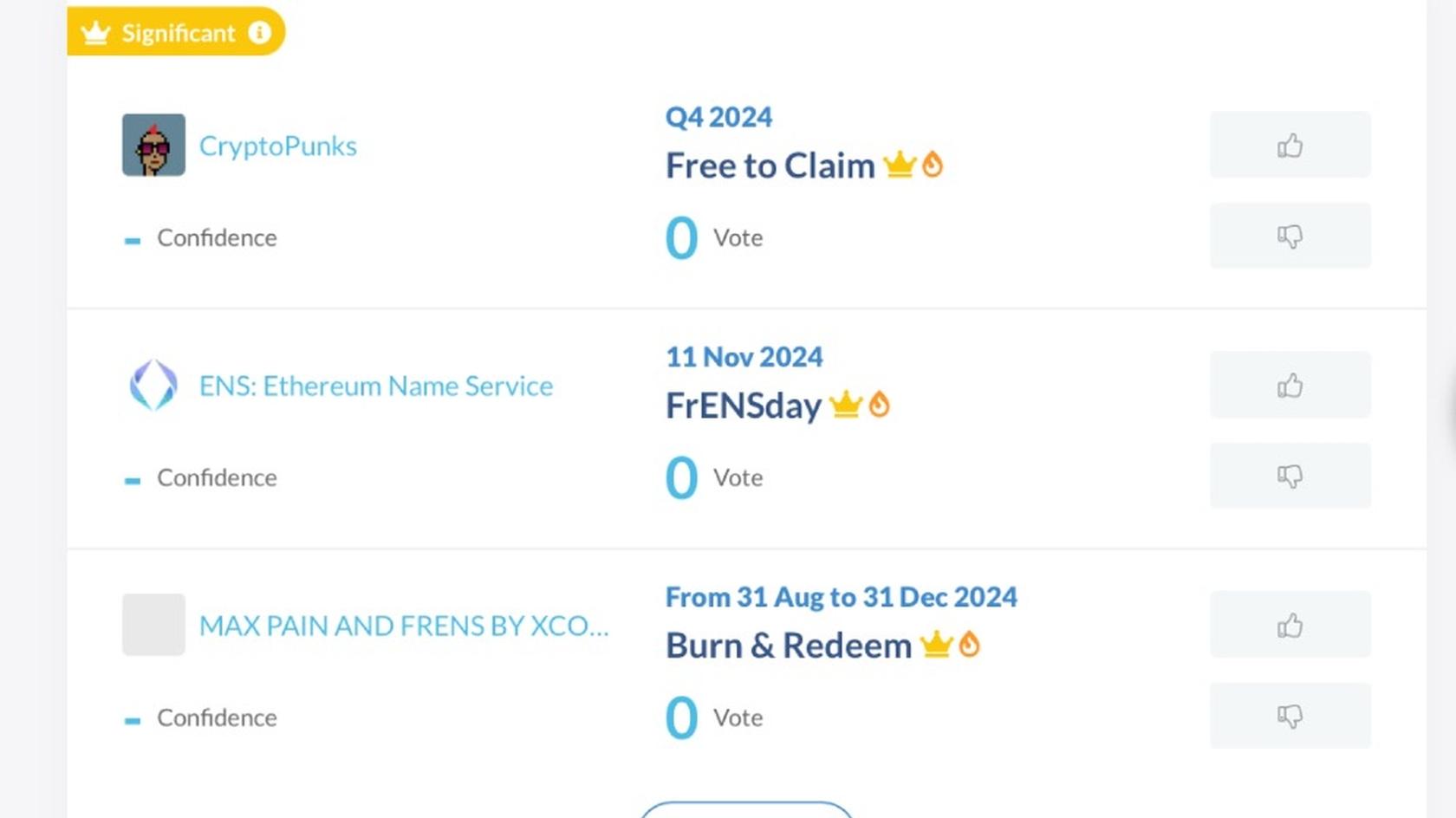 Источник: coinmarketcal.com