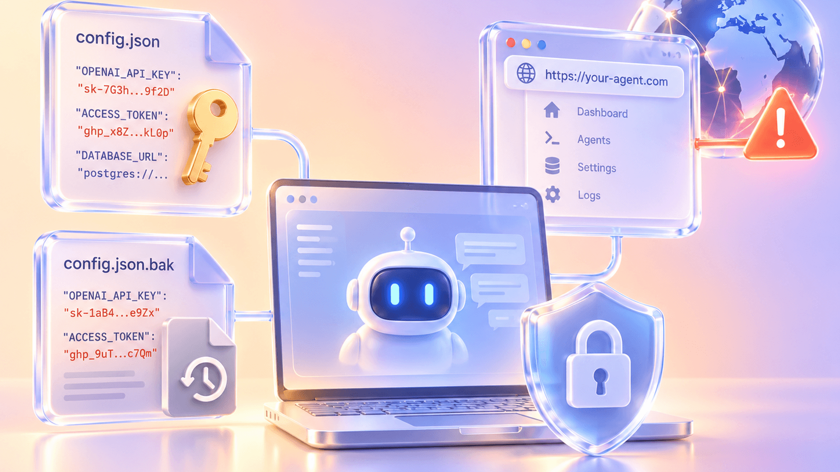 Визуализация кибербезопасности ИИ-агента // Иллюстрация: Midjourney