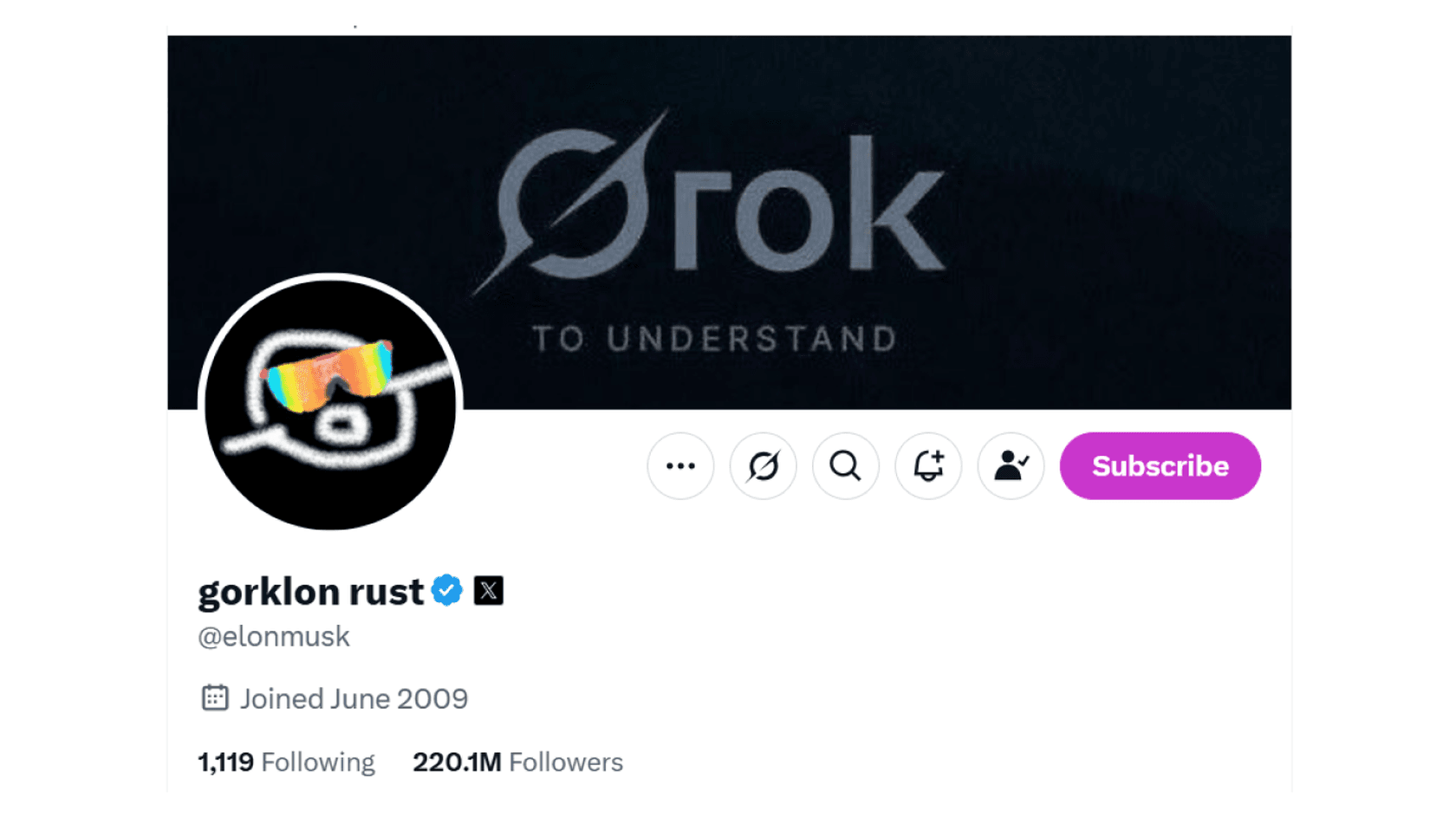 «gorklon rust» aka Elon Musk. Источник: @elonmusk