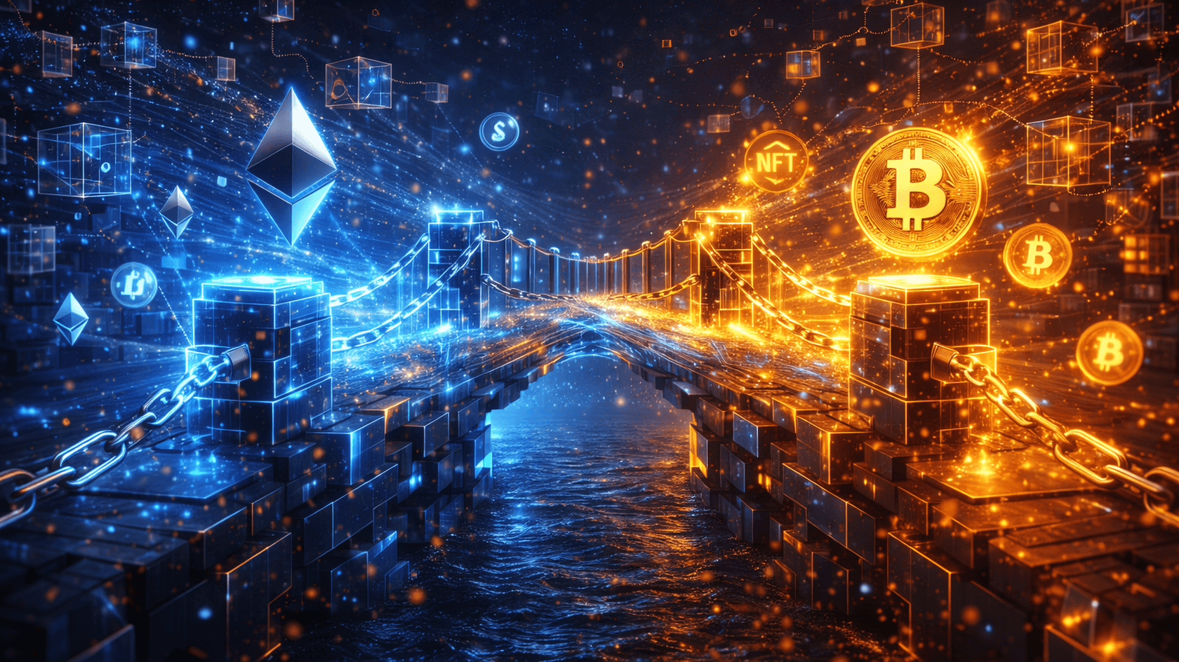 Что такое кроссчейн-мост и как переводить средства между блокчейнами? // Иллюстрация: Midjourney