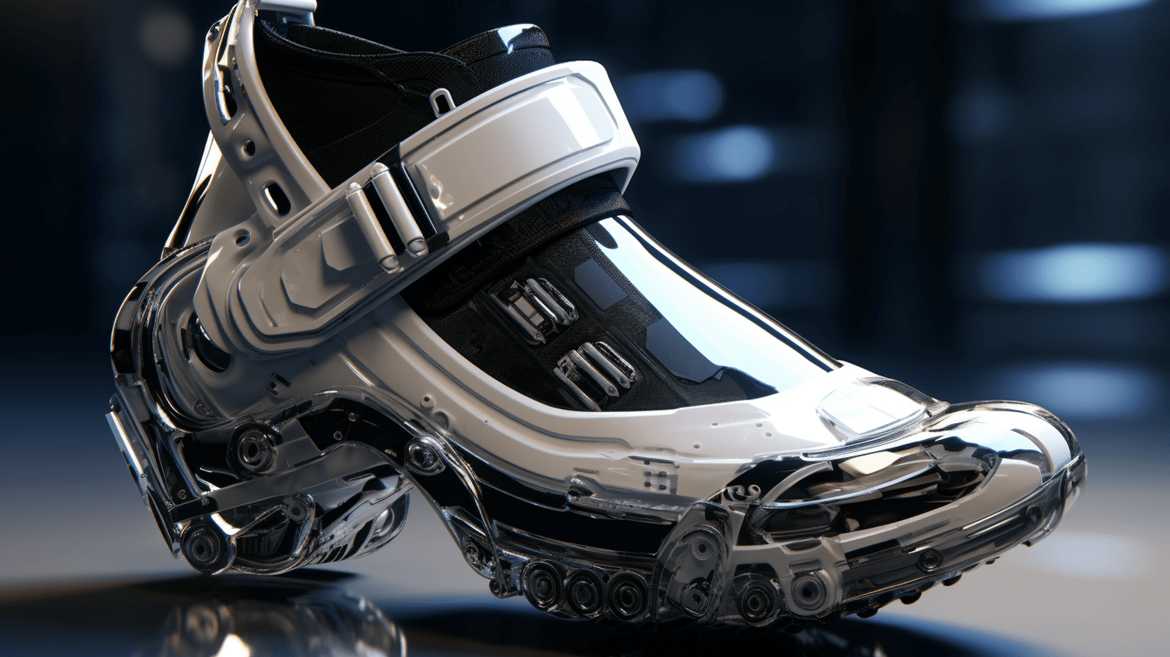 Shift Robotics выпустили новую модель роботизированной обуви Moonwalkers X // Иллюстрация: Midjourney