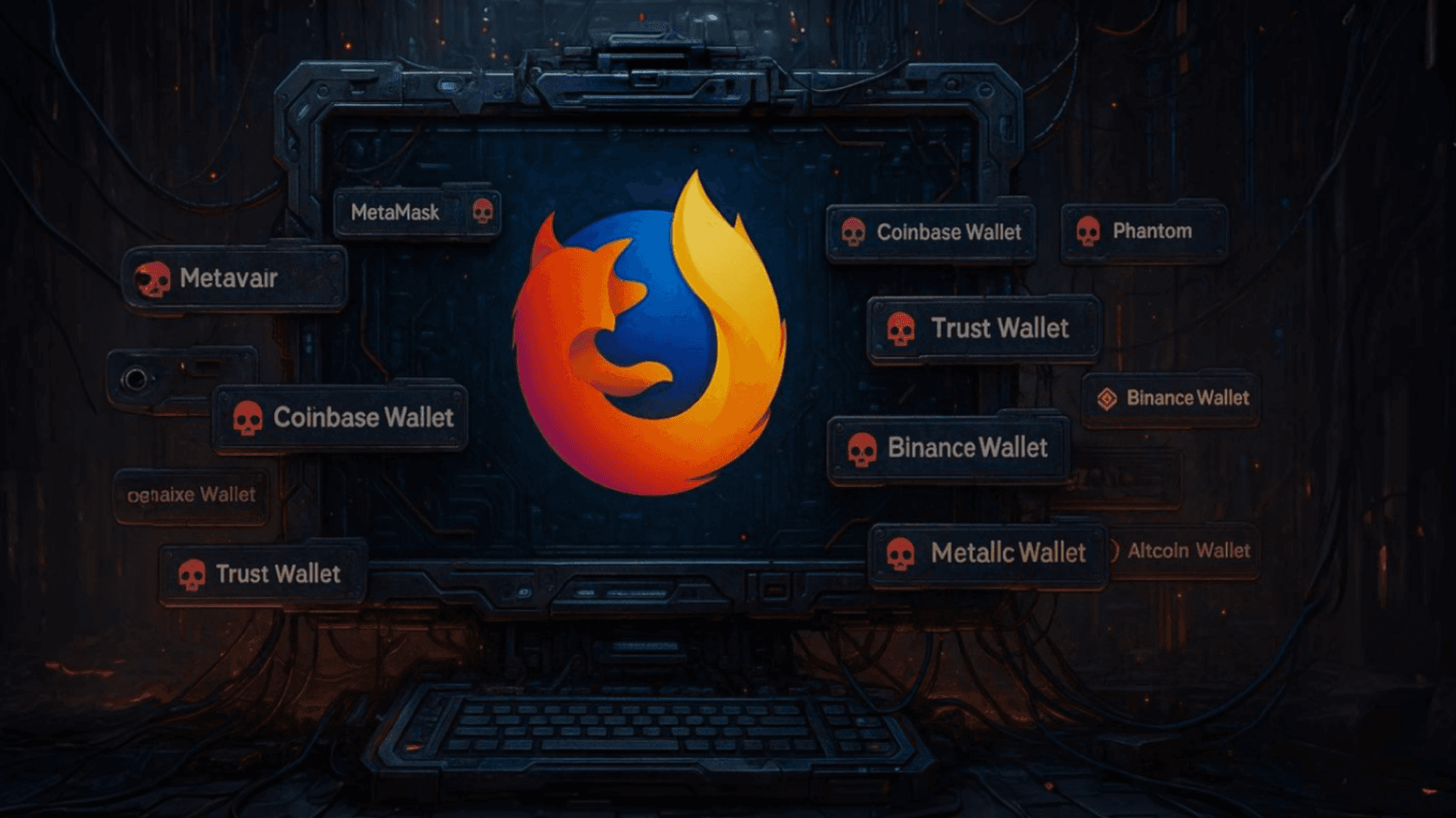 В Firefox обнаружили 40+ фейковых расширений под видом криптокошельков