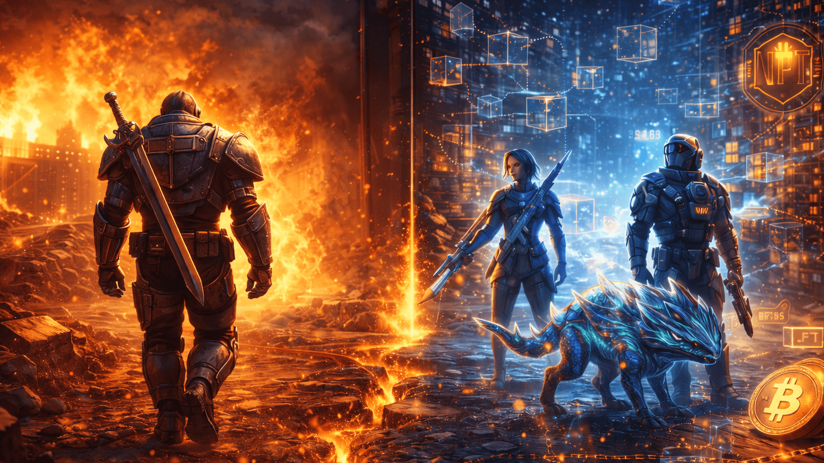 Исход Web3-гейминга: почему AAA-студии отказались от NFT // Иллюстрация: Midjourney