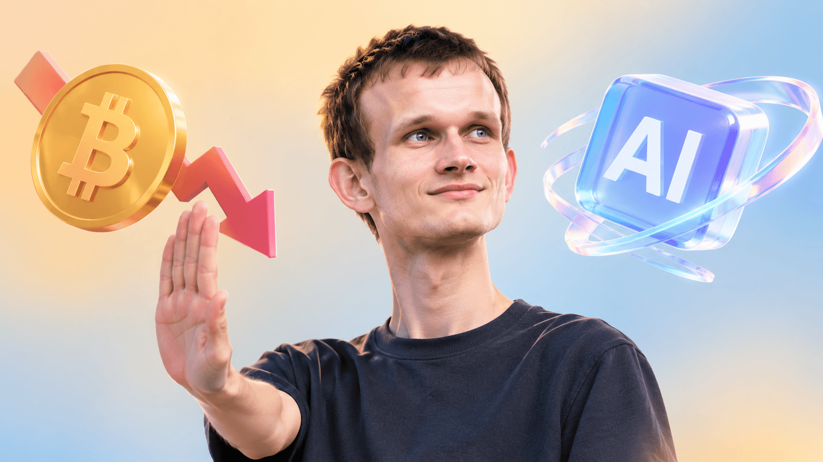 Сооснователь Ethereum занял противоположную сторону сценария, при котором развитие ИИ обрушит доверие рынка к безопасности BTC.