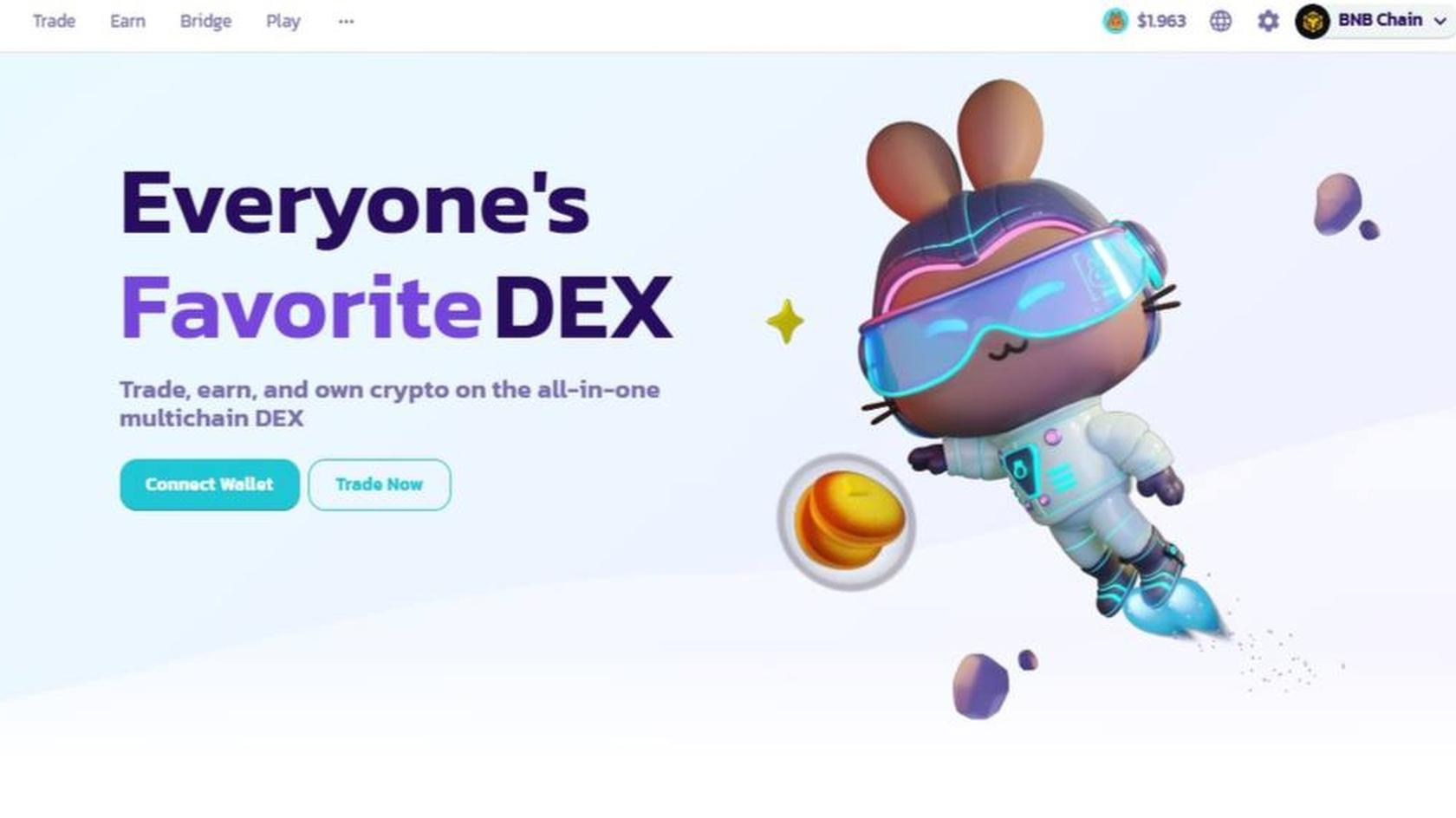 Стартовая страница PancakeSwap // Источник: PancakeSwap