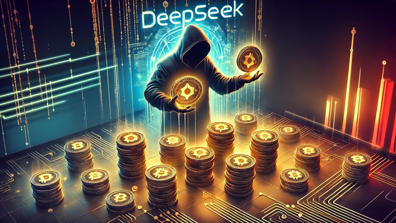 На фоне популярности китайского ИИ-стартапа DeepSeek, из-за которого накануне рухнул рынок криптовалют, сеть заполонили десятки фальшивых токенов, которые якобы связаны с проектом.