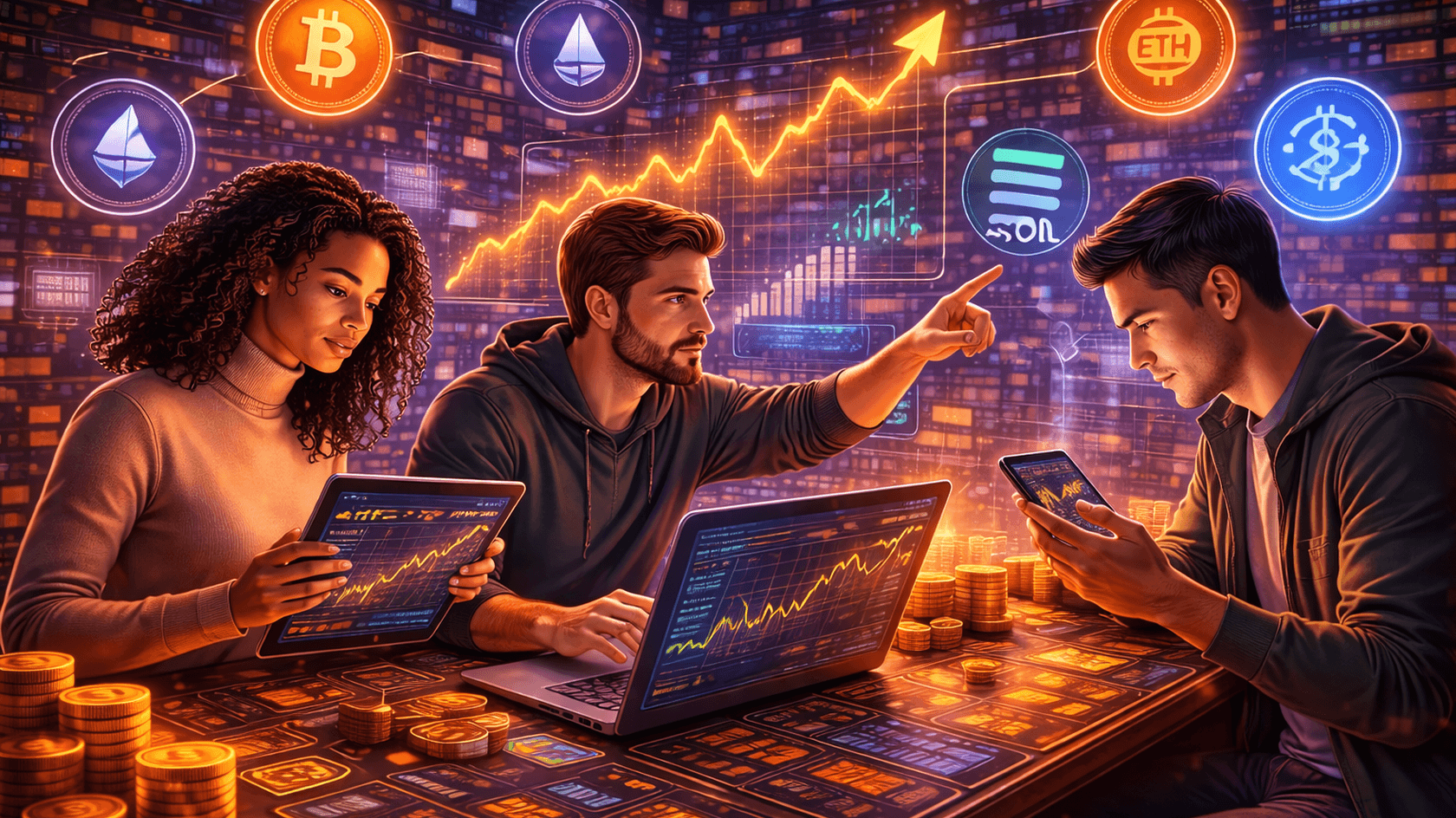 Эффективные инвестиционные модели в крипте формировались вокруг простых и повторяемых действий // Иллюстрации: Midjourney