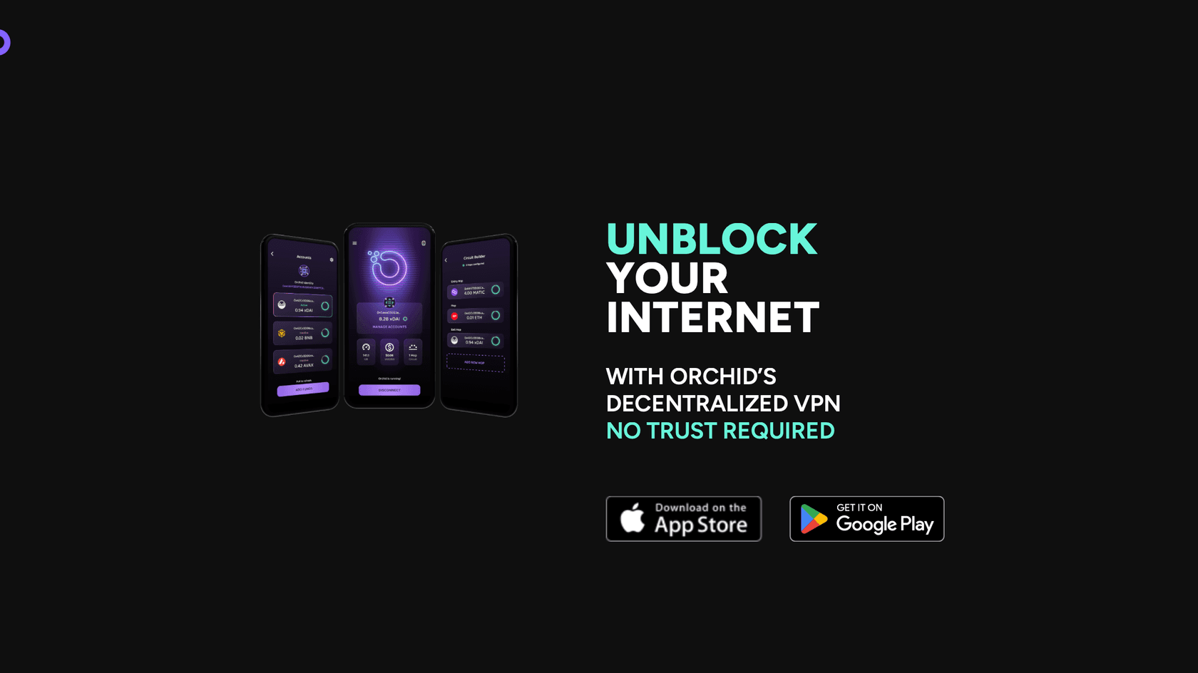 Стартовая страница Orchid VPN // Источник: Orchid