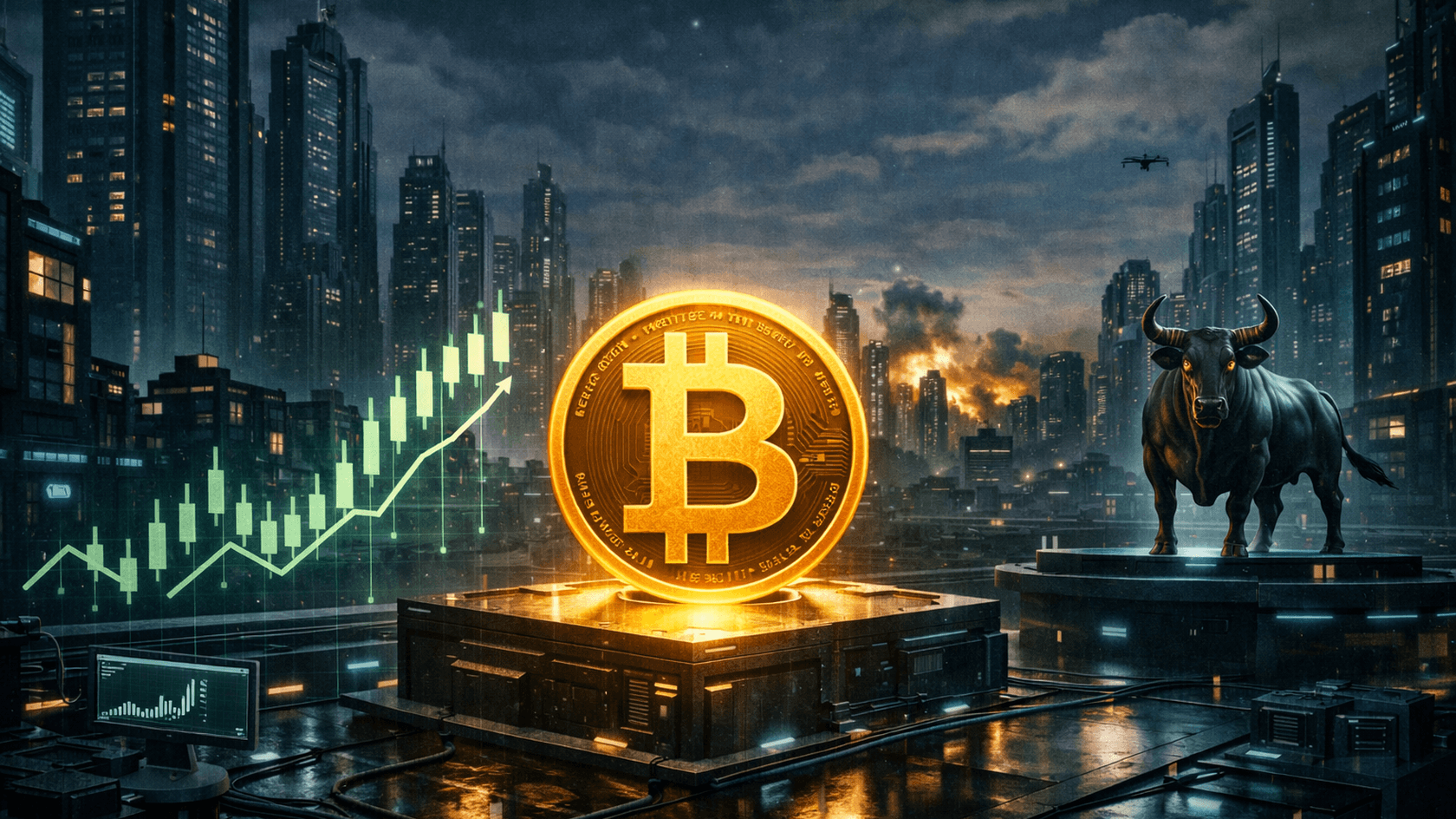 Подъем обсуждений конфликта на Ближнем Востоке совпал с резким ростом настроений на крипторынке.